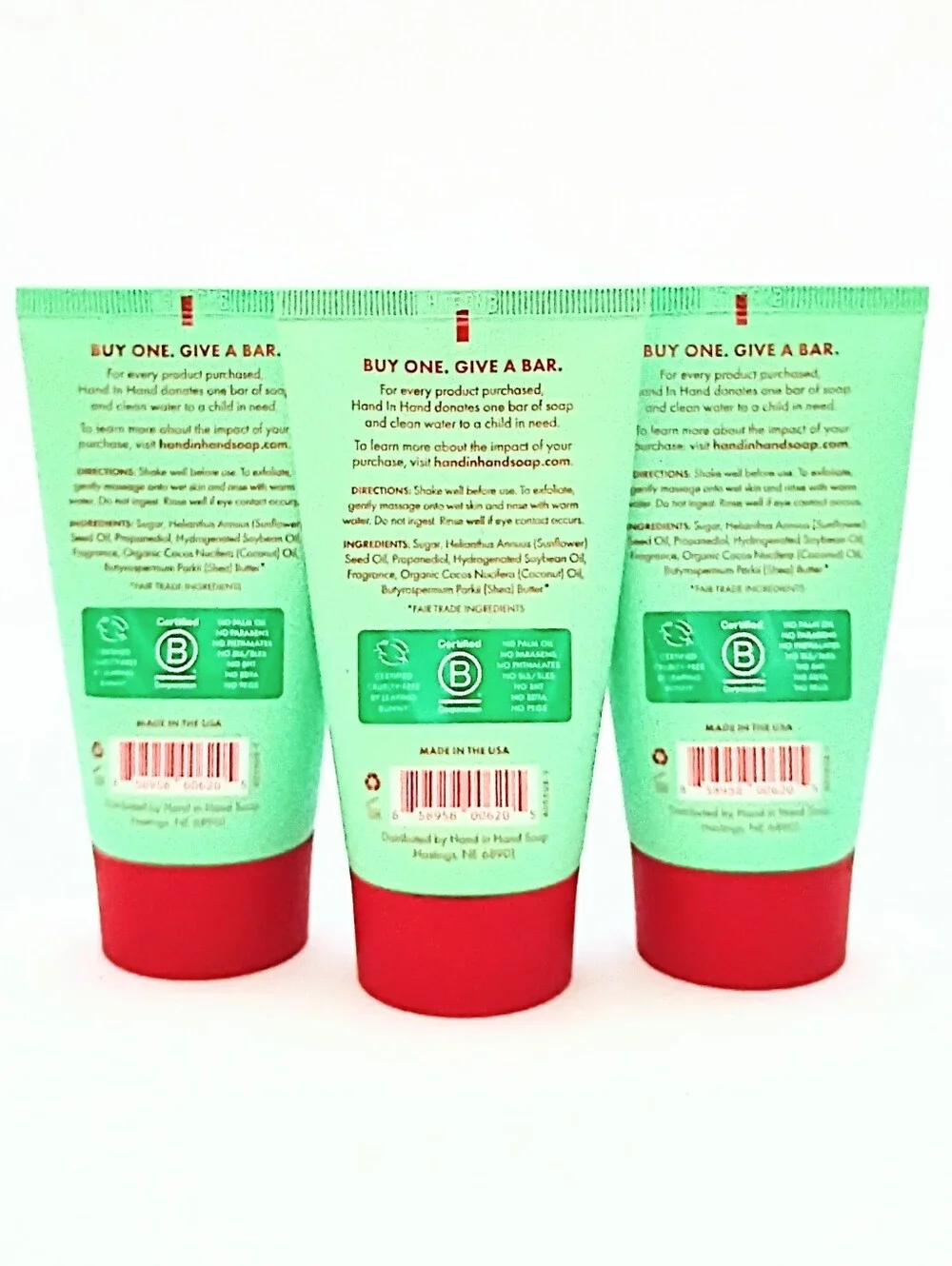 Hand in Hand Sugar Scrub Juniper Berry Limited Edition Bundle of 3